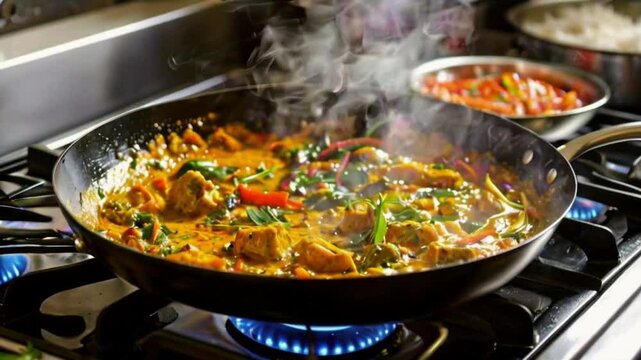 Delicious Thai Curry Cooking
