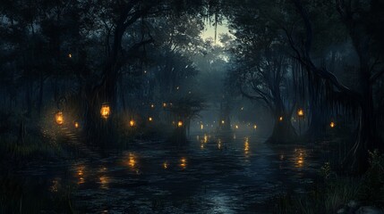 In the dark swamps 