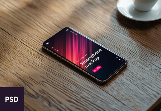 Smartphone mockup  - generative ai image