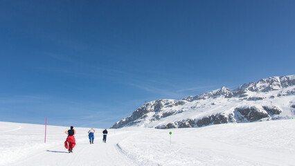 sportif, sport d'hiver, randonnée, neige à l'alpe d'huez