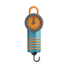 Premium fishing scale icon 3d rendering on isolated background © Alper