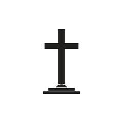 Minimalist rip gravestone icon depicting death