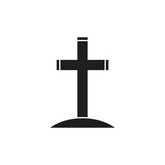 Minimalist rip gravestone icon depicting death