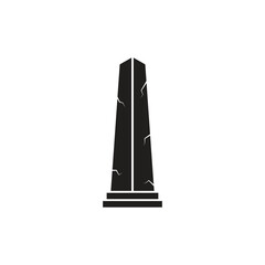 Minimalist rip gravestone icon depicting death