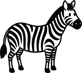 Hilarious Zebra with Quirky Stripes Vector Art for Laughs
