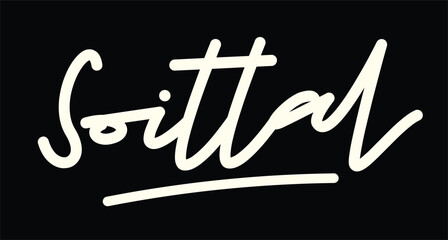 Soittal Signature Script Font Branding Logo Icon.