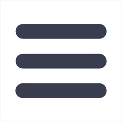 Obraz premium Hamburger Icon | Simple Burger Symbol for Menus, Fast Food Design, and User Interface