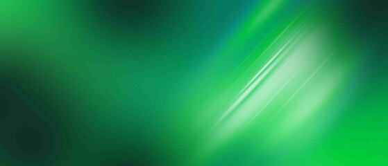 Blurred Lights on green gradient abstract background
