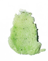 Green Brush Strokes, Avocado-Kiwi Scrub Texture and Body Sugar Peel