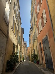 narrow street in the town