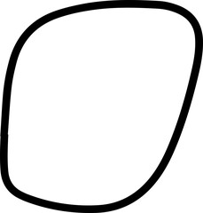 comic chat bubble. handdrawn bubble speech shape