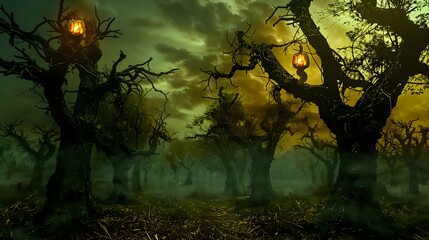 Lanterns in the Haunted Forest