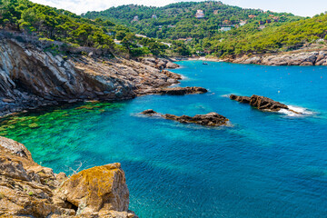 Calas de Sa Tuna y Aiguafreda, Begur, Catalonia, Spain