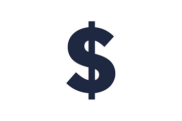 Obraz premium A simple and clean dollar symbol icon ($) designed in a minimalist style