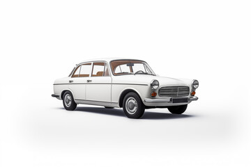 Fototapeta premium beautiful classic and historic car over isolated background