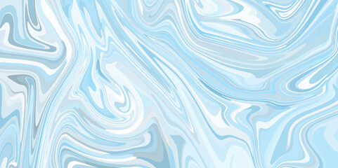 Abstract light blue liquid marble surfaces background design. ink backdrop with wavy pattern. modern background design with luxury cloth or liquid wave or wavy folds of grunge silk texture.