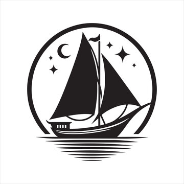 recommend clip art: Yawl Silhouette Vector Illustrations – High-Quality Nautical Graphics
