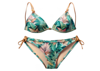 Bikini on transparent background.