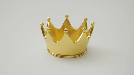 Golden Crown 3D Render, 3D rendering, gold, royalty, crown