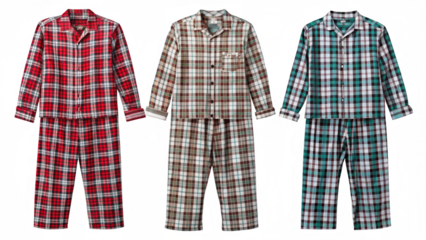 Pajamas on transparent background.