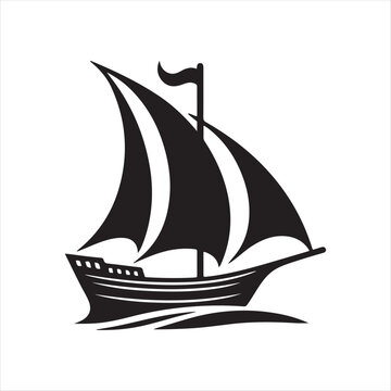 recommend clip art: Yawl Silhouette Vector Illustrations – High-Quality Nautical Graphics