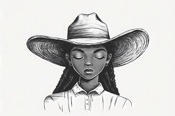 background image of a cowboy woman, western illustration style, western.  