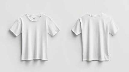 White T-Shirt Mockup - Front and Back View, T-shirt Mockup, Apparel Mockup, Clothing Mockup