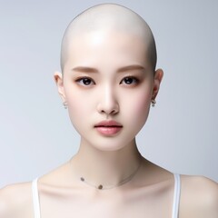 Beautiful Headless Female Portraits on White Background for Animation Mapping