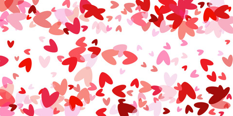  Flower petal in shape of heart confetti for Women's Day Flyers, invitation, posters, brochure, banners, voucher design template