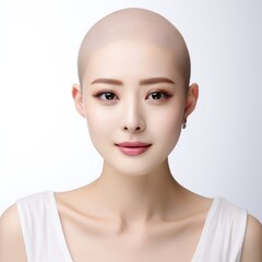 Beautiful Headless Female Portraits on White Background for Animation Mapping