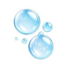 A collection of vibrant, transparent bubbles floating gracefully. Perfect for designs emphasizing cleanliness and freshness. transparent background