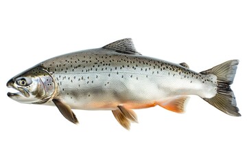 Obraz premium A fish suspended in the air, no water or surrounding environment visible