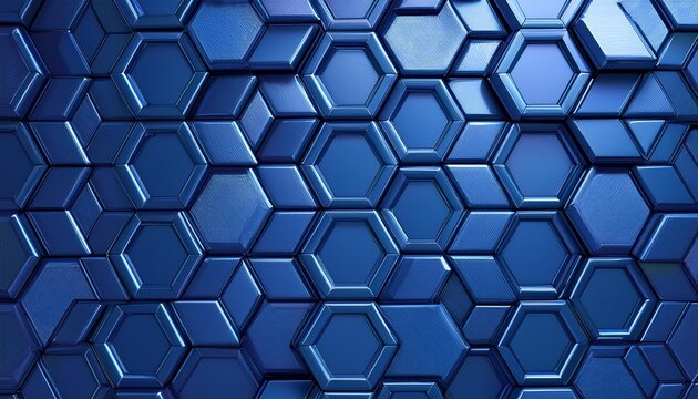 blue hexagon background
