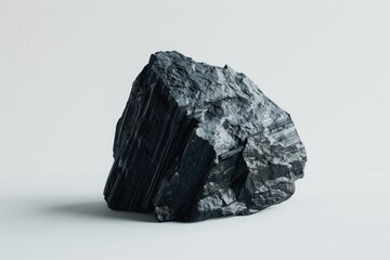 A large rock sits atop a white surface, suitable for use as a background or in editorial contexts