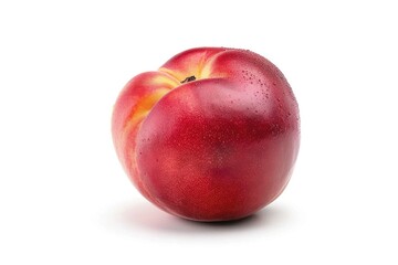 Fresh peach isolated on a white background