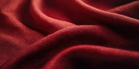 Obraz premium Red Cloth Close Up