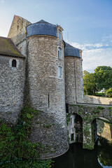 Obraz premium Boulogne-sur-Mer Castle, known as Chateau de Boulogne-sur-Mer (XIII century) or simply the Chateau Comtal (Count's Castle). BOULOGNE-SUR-MER, FRANCE.