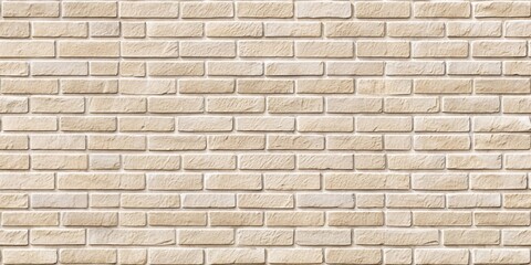 Obraz premium Cream Brick Wall Texture, Bricks, Masonry, Brickwork