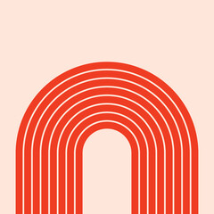 Naklejka premium Vector layout template design for run, championship or any sports event. Poster design with abstract running track on stadium with lane.