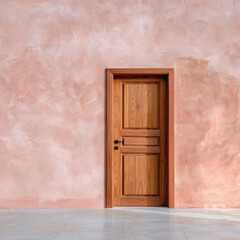 An open door leading to a world of possibilities, next to a closed door representing unknown challenges
