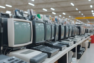 Fototapeta premium Electronics Recycling and Recovery Programs | Sustainable E-Waste Management for Environmental Protection