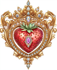 Strawberry-shaped decoration