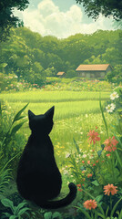 Cats and idyllic life