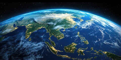 Asia from Space
