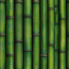 Fototapeta premium green bamboo wall, AI generated