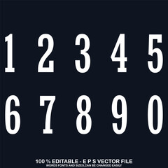 Number alphabet set, classic american, college style font. Uniform letter in black with a black outside contour line. Vintage sport font.For jersey, t-shirt, basketball, baseball, football. vector