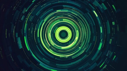 Geometric futuristic fantasy shining sparkle energy circle background