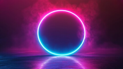 Geometric futuristic fantasy shining sparkle energy circle background