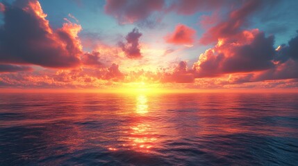 Sunset over the Ocean