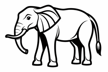 Creative Animal Icon silhouette vector style with background